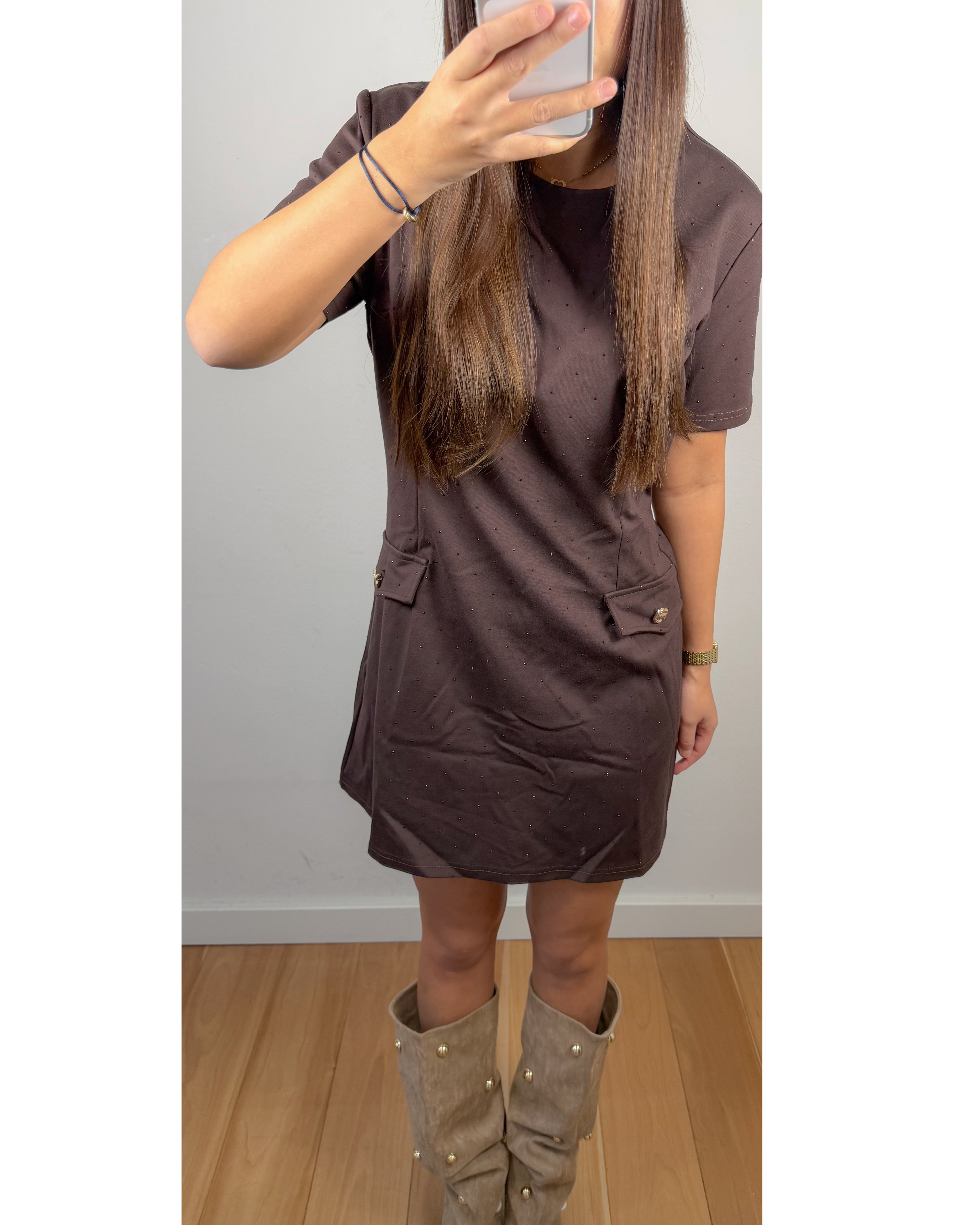 Toor donkerbruin jurkje