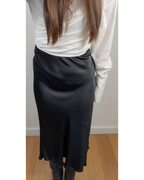 Toor satijnlook rok zwart