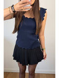 Toor donkerblauw basic top