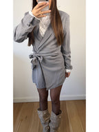 Toor blazer grijs jurkje