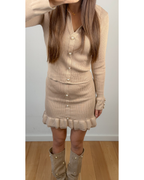 Toor parel set beige nude